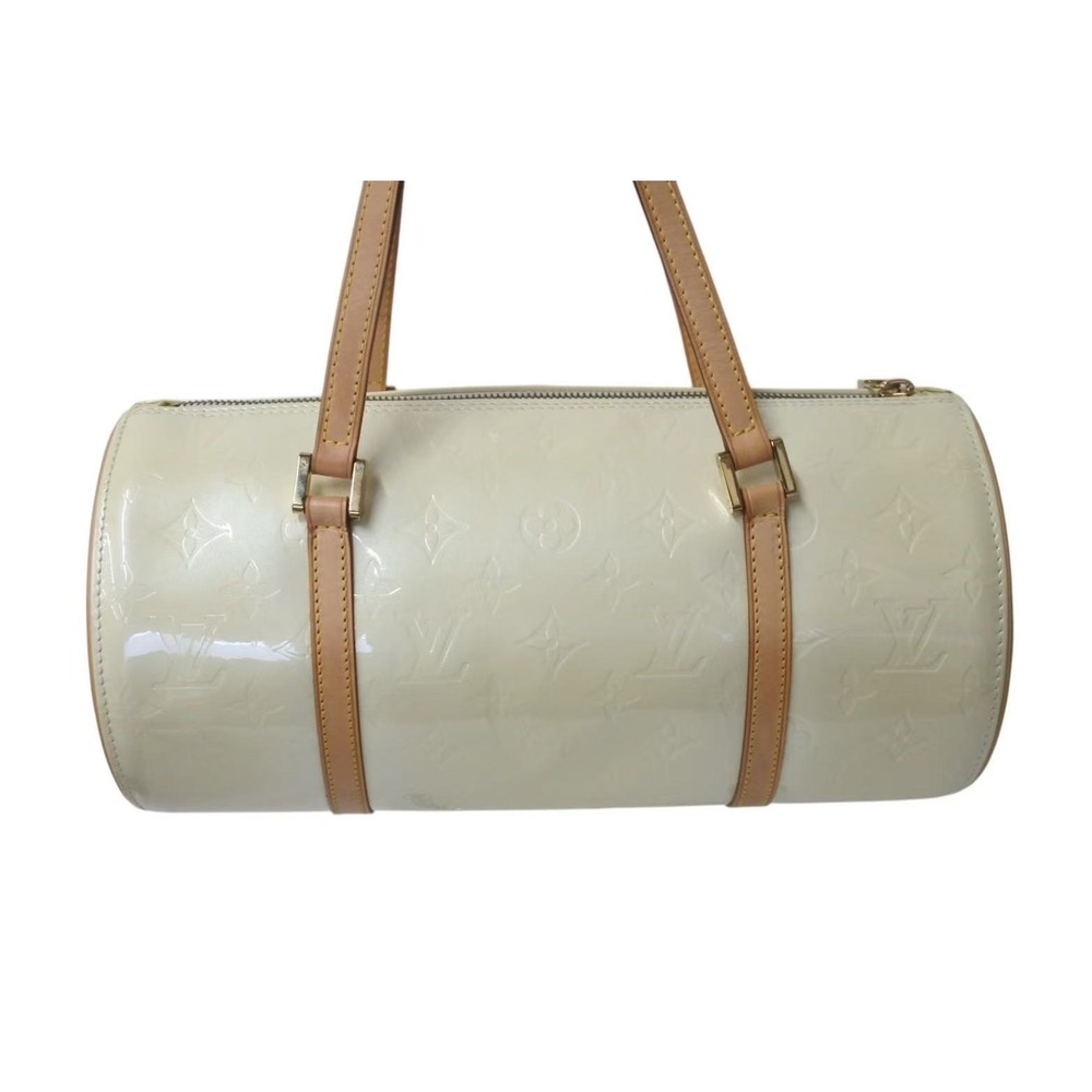 Louis Vuitton Bedford handbag Monogram Vernis cylindrical yellow - Picture 3 of 9